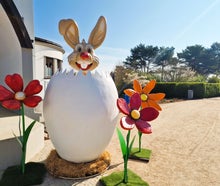Osterhase im Osterei, Ostern, Osterdekoration