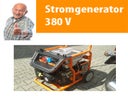 380 V - 3.000 / 230 V bis 5.400 W Stromaggregat, Stromerzeuger, Notstromaggregat, Stromgenerator Benzin
