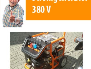 380 V - 3.000 / 230 V bis 5.400 W Stromaggregat, Stromerzeuger, Notstromaggregat, Stromgenerator Benzin