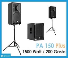 Tonanlage Musikanlage bis 200 Personen Komplett Set 1500W