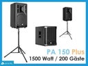 Tonanlage Musikanlage bis 200 Personen Komplett Set 1500W - Galerie - Bild 1