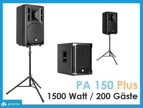 Tonanlage Musikanlage bis 200 Personen Komplett Set 1500W