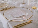 Platzteller mieten  mit Goldrand, Verleih in 33647 Bielefeld, Silber Rand oder Roségold-Rand/ Kupfer - Galerie - Bild 1