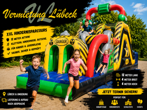 XXL Hindernisparcours „Danger“ – 12 Meter Actionspaß für jedes Event