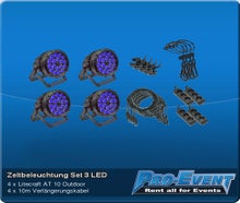 Zeltbeleuchtung Set 3 LED