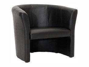 Club Sessel schwarz - Sitzhöhe: 44 cm