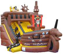 Rutsche Piratenschiff Hüpfburg Springburg