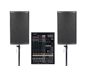 500 W Partyanlage, Konzertanlage, Musikanlage, Tonanlage, Lautsprecher, optional mit Bluetooth (Aufpreis 10 Euro)