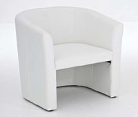 Clubsessel / Loungesessel / Cocktailsessel "weiß" Kunstleder