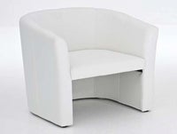 Clubsessel / Loungesessel / Cocktailsessel "weiß" Kunstleder