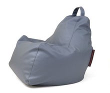 Loungemöbel, Sitzsack für innen/außen – grau, Kunstleder