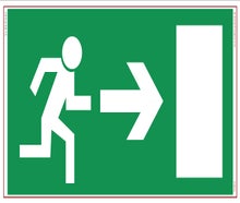 Bauzaunplane NOTAUSGANG rechts