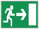 Bauzaunplane NOTAUSGANG rechts