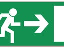Bauzaunplane NOTAUSGANG rechts - Galerie - Bild 1