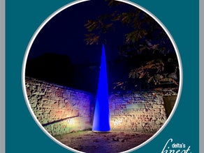 Aircone // Lichtsäule // Leuchtsäule // Lichtkegel // Lichteffekt // Dekoeffekt // LED Tube// 6m hoch