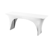 Stretchhusse für Festzelttisch weiß 70 cm