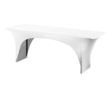 Stretchhusse für Festzelttisch weiss 50 cm Biertischhusse Biertisch