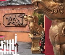 Tempelwächter Figur, Japan, China, Torwächter, Drachenhund, Eingang