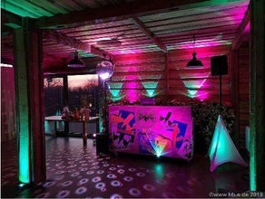 LED Akkuscheinwerfer - 12er Tourpack  - Floorstand - APE Labs Lightcan