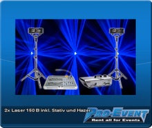 2x Laser 150 B inkl, Stativ und Hazer