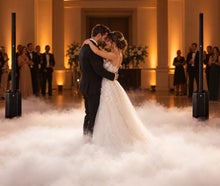 Hochzeitspaket mieten 259 €: Musikanlage, 2 Funkmikrofone, Bodennebel und Uplights ✓ bis 160 Gäste ✓ kautionsfrei