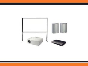 Public Viewing Set S Beamer Leinwand Lautsprecher