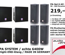 ⚡ PA Anlage, Musikanlage,✅ Qualität: MADE IN GERMANY , Audio Zenit, JBL, QSC, Soundboks, Tontechnik, Funkmikrofone Mieten Verleih