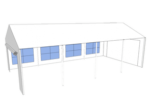 Partyzelt 4 x 8m