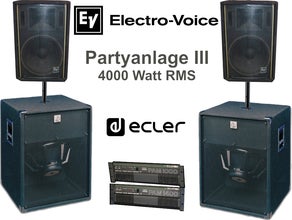 EV Party Anlage III Lautsprecheranlage