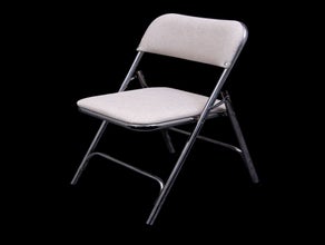 Samsonite Polster-Klappstuhl sandfarben/Chrom