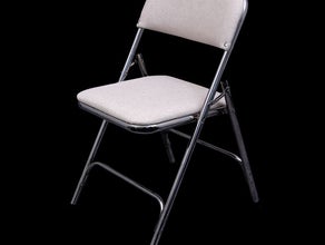 Samsonite Polster-Klappstuhl sandfarben/Chrom