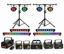 Party-Lichtanlage mieten Pforzheim – LED, Laser, Nebelmaschine & Stative im Set