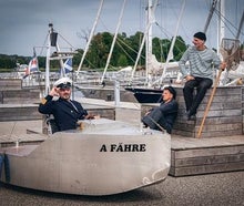 Animation Matrosen mit Schlepper Afähre