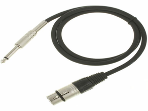 XLR 3 Pol. female auf 6,3 mm Klinke mieten – Kabel & Adapter