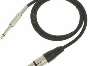 XLR 3 Pol. female auf 6,3 mm Klinke mieten – Kabel & Adapter