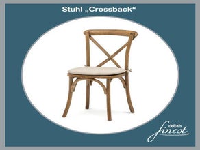 Stuhl Crossback / Stuhl X Back // Holzstuhl // der rustikale Holzstuhl im Vintage-Look