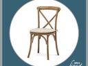 Stuhl Crossback / Stuhl X Back // Holzstuhl // der rustikale Holzstuhl im Vintage-Look - Galerie - Bild 1