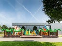 XXL Hüpfburg Jungle World mieten Dschungle Wilde Tiere Rutsche Kletterberg