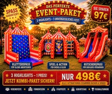 Kombi Angebot Schulfest XL, Firmen Event, Rutsche, Kletterwand, Spielecenter Wir liefern NRW weit !