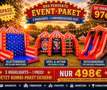 Kombi Angebot Schulfest XL, Firmen Event, Rutsche, Kletterwand, Spielecenter Wir liefern NRW weit !