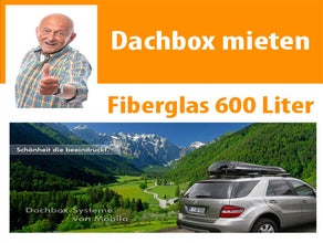 600 Liter Premium Dachbox - Fiberglas 200 km/h möglich