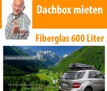 600 Liter Premium Dachbox - Fiberglas 200 km/h möglich
