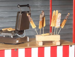 Waffelbäckerei (Waffeleisen inkl. 300 Waffeln am Stiel + Zubehör) mieten
