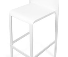 Barhocker mit Rückenlehne VOLT weiß