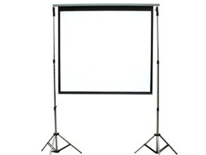 Elektr. Leinwand 3,50 m mieten – Projektionsleinwand, Beamerleinwand, Videoleinwand