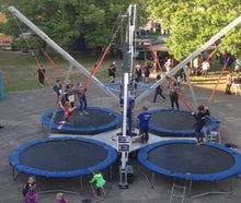4er Bungee- Trampolin, Quatertramp, Bungee- Trampolin
