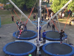 4er Bungee- Trampolin, Quatertramp, Bungee- Trampolin
