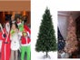 Weihnachtsbaum groß / Weihnachtsmann mieten  in Lebensgröße 180cm tanzt und singt Weihnachtsbaum grün oder weiß - Galerie - Bild 4
