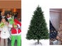 Weihnachtsbaum groß / Weihnachtsmann mieten in Lebensgröße 180cm tanzt und singt Weihnachtsbaum grün oder weiß - Galerie - Bild 4