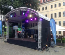 6x4m Bühne mit Prolyte Rundbogendach